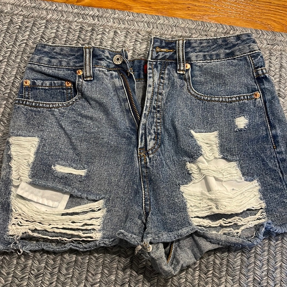 Ripped Jean shorts
